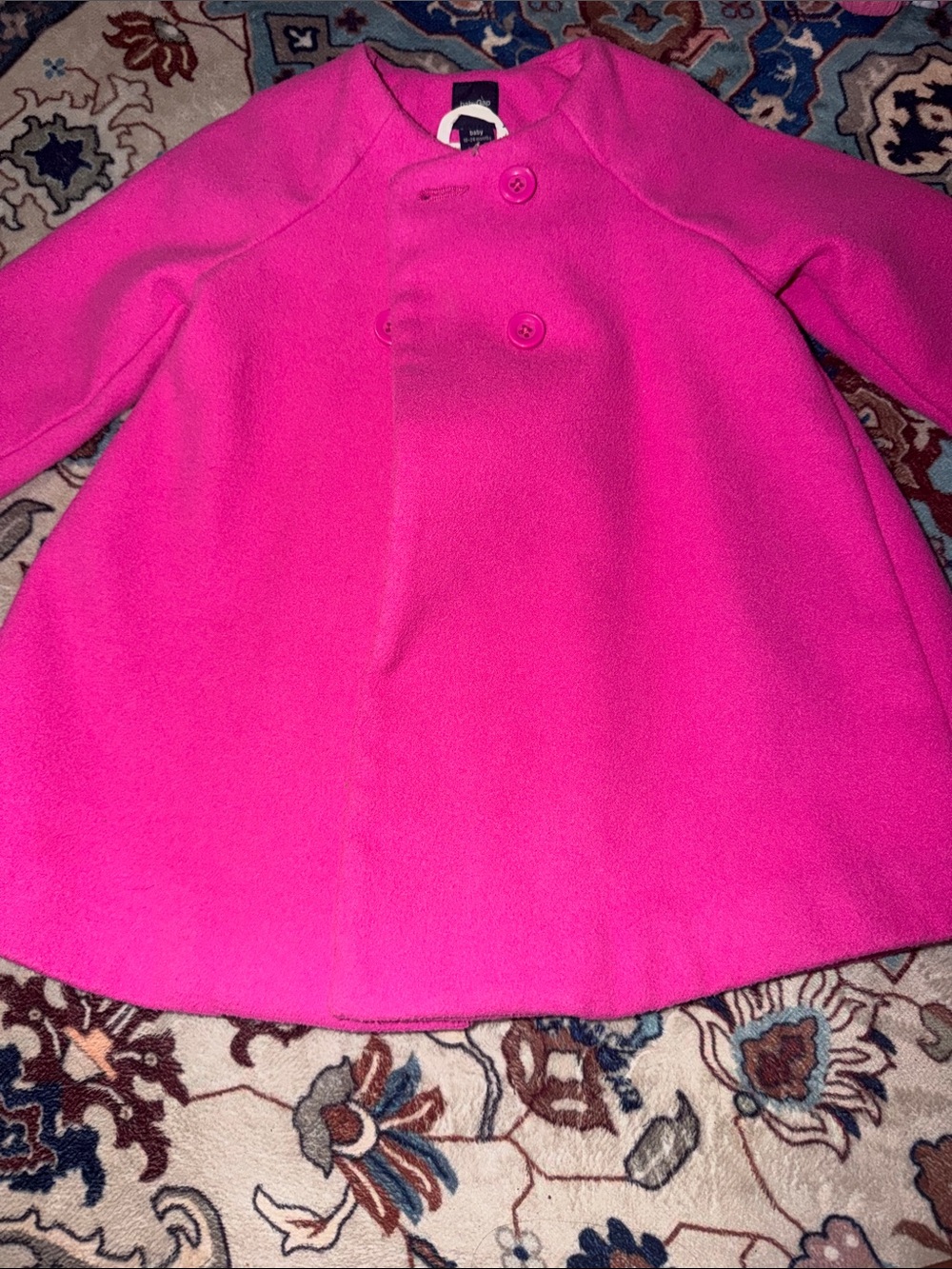 GAP Girls Bright Fuchsia Pink Peacoat